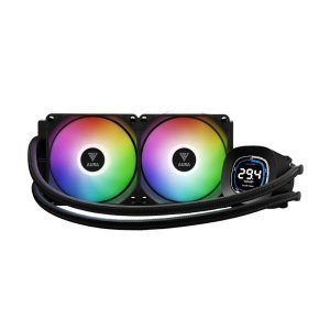 WATER COOLER 240MM GAMDIAS AURA GL 240 DIGITAL, ARGB, BLACK - AURA GL 240 DIGITAL - Imagem 2