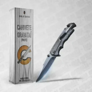 Canivete Gravataí Tático – Aço Inox 420 Cutelaria + Garantia